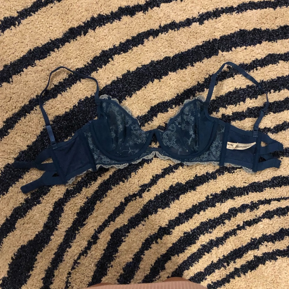 Floral blue bra - Picture 3 of 5